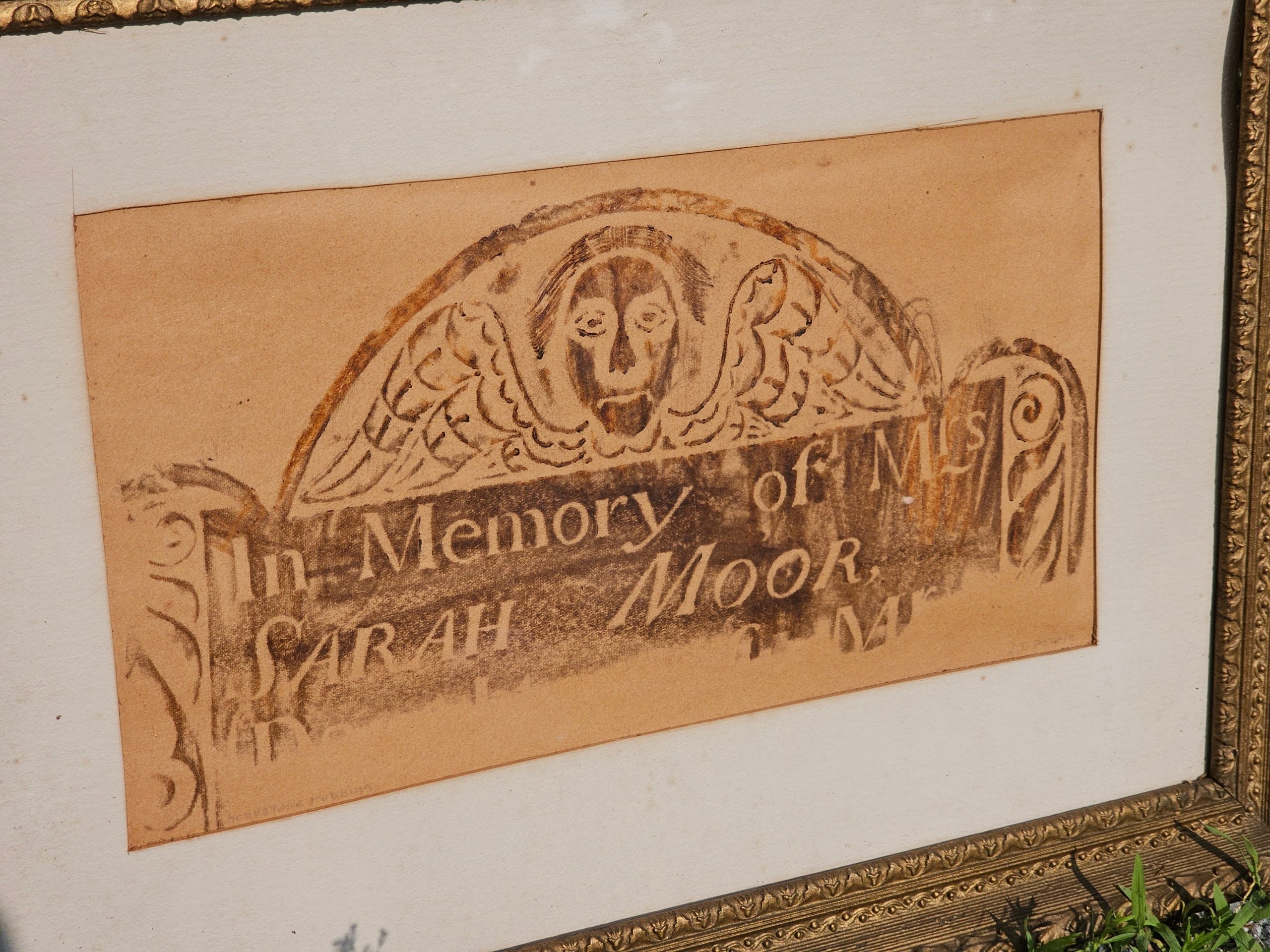 a-place-to-buy-vintage-framed-grave-rubbing-in-memory-of-mrs-sarah-moore-17th-18th-century-grave-25-x-18-fashion_1.jpg